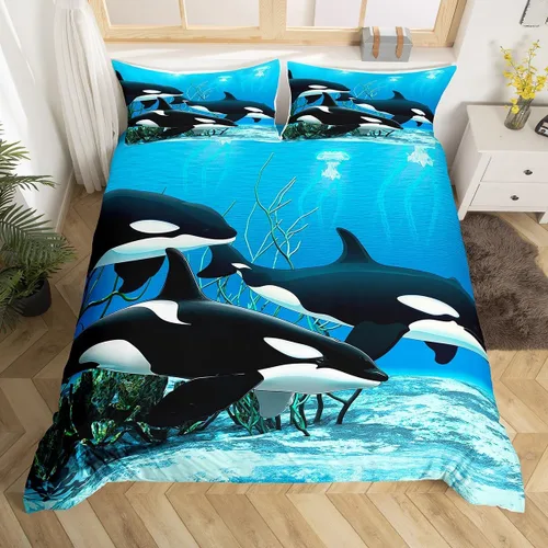 Vista 26 de Erosebridal Juego de ropa de cama para niños de construcción tamaño individual para niños, cubierta de edredón para camiones excavadoras, juego