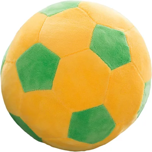 Vista 7 de zhidiloveyou Bola de fútbol de felpa de 9 pulgadas, almohada de fútbol de felpa regalo de fútbol para niños, rojo-blanco