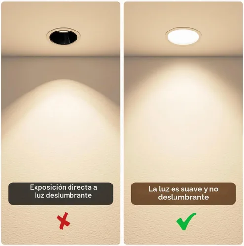 Vista 3 de Cabilock Cubierta de luz LED de repuesto para difusor de lámpara de techo, a prueba de deslumbramiento, cubierta de luz de techo, pantallas