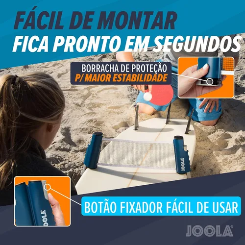 Vista 7 de JOOLA Red retráctil de ping pong con abrazaderas – Red de tenis de mesa se estira 5.75 pies – Abrazaderas en la mesa de hasta 2 pulgadas de grosor