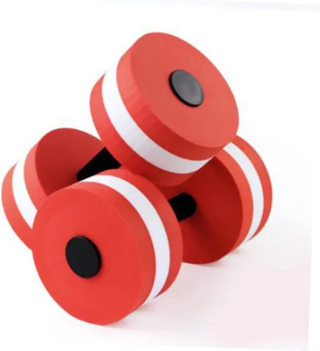 Vista 5 de Happyyami 2 mancuernas flotantes para aeróbic acuático, pesas de natación Eva, para hombres y mujeres, agarre ergonómico para entrenamiento
