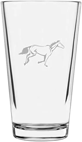 Vista 91 de Shetland Pony (cuerpo) - Vaso de pinta grabado con temática de caballo alternativo de 16 onzas