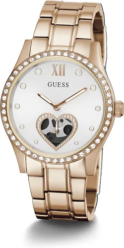 Vista 5 de GUESS Heart-Shaped Cut-Thru 38mm Watch