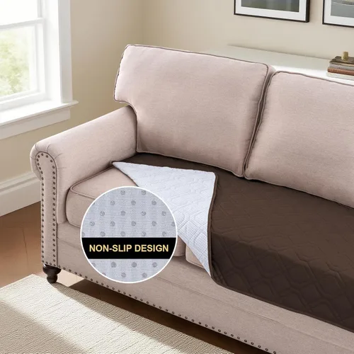Vista 6 de Manta impermeable para perro, funda de cama para mascotas, para muebles, cama, sofá, sofá biplaza con respaldo antideslizante