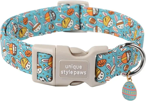 Vista 49 de Unique style paws Collar de perro con hebilla de plástico con colgante, collar de cachorro para primavera y verano, traje de baño para fiesta