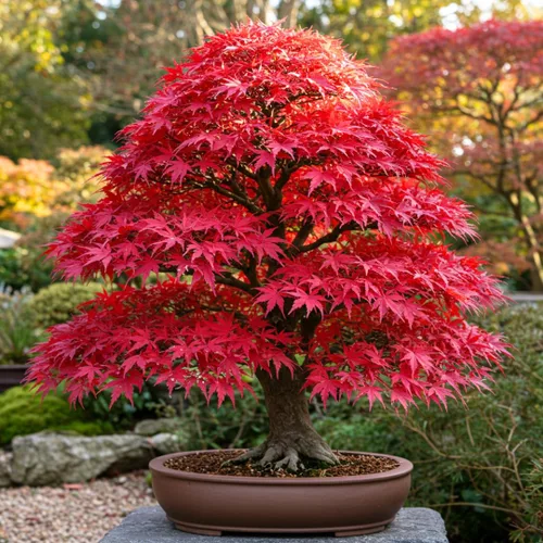 Vista 3 de Semillas de árbol de bonsái, arce rojo japonés, más de 20 semillas, muy apreciadas para bonsái, semillas de arce japonés (ACER palmatum) 20+semillas