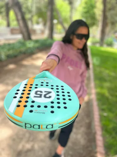 Vista 8 de Pala de pádel Mónaco Carbon Soft - Mint PALA, pala Lite con fibra de carbono, ideal para principiantes