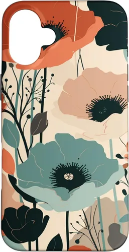 Vista 23 de Minimal Poppy Boho Flower Cute Aesthetic Case for iPhone 17
