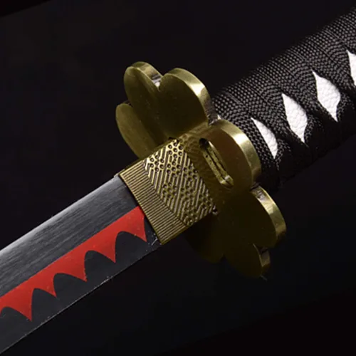 Vista 3 de 41 inches & 51inchs Zoro Katana Real Metal Anime Cosplay Sword, Stainless Steel,Yama Enma/Trafalgar Law/Luffy Kitetsu/shusui/wado ichimonji