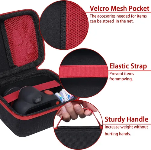 Vista 3 de khanka Funda de transporte rígida de repuesto para cámara MOREXIMI para niños, cámara digital, solo funda (negro)
