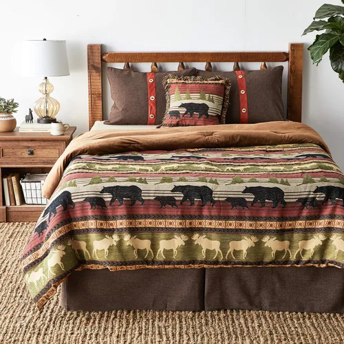 Vista 7 de Carstens, Inc Ontario Wilderness - Juego de ropa de cama de 5 piezas, Queen, Queen, Queen (JB6643)