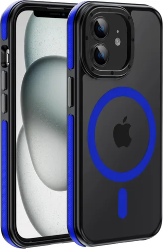 Vista 54 de Funda magnética fuerte para iPhone 12 Pro Max [Protección de grado militar de 10 pies] Compatible con MagSafe, funda protectora a prueba de golpes