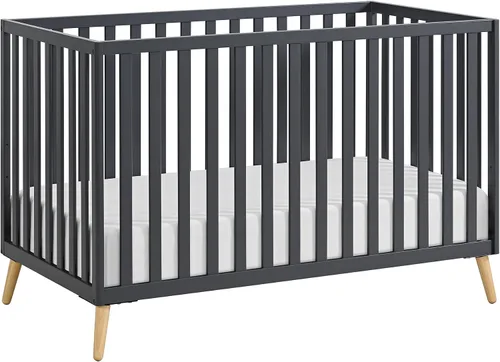 Vista 8 de Oxford Baby Cozy Nest - Cuna convertible isla, color gris paloma/natural