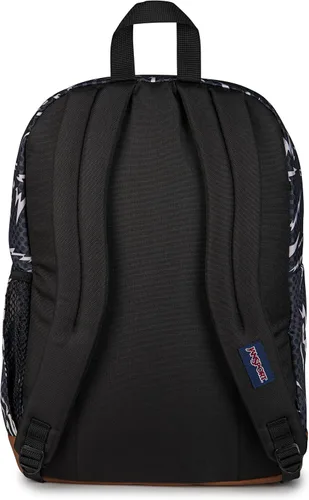 Vista 20 de JanSport Mochila genial con funda para laptop de 15 pulgadas, mochila grande para computadora con 2 compartimentos, correas ergonómicas, Negro