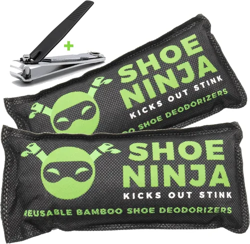 Vista 11 de Desodorizante de zapatos Shoe Ninja - Eliminación de olor de zapatos con carbón activado, removedor de olores de zapatos versátil y reutilizable