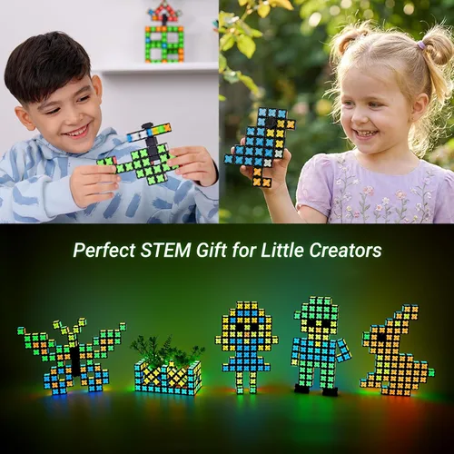 Vista 8 de TOSY Cubo Magnético 4x4 - 70 Bloques, 560 Imanes, Multiuso: Bloques de Construcción Creativos, Fidget Spinner Transformable, Rompecabezas/Cubo Cubo