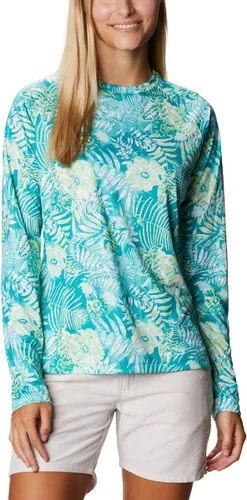 Vista 32 de Columbia womens Super Tidal Tee Long Sleeve Cypress Seamoss