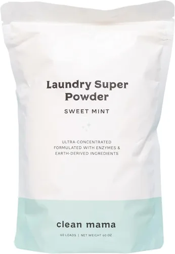 Vista 9 de Clean Mama Detergente en polvo para ropa sucia, detergente en polvo extra fuerte, detergente natural para ropa para pieles sensibles, alimentado por