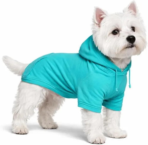 Vista 20 de Lovelonglong Sudadera básica con capucha para perros, 100% algodón, se adapta a perros pequeños, medianos y grandes, color negro, XS