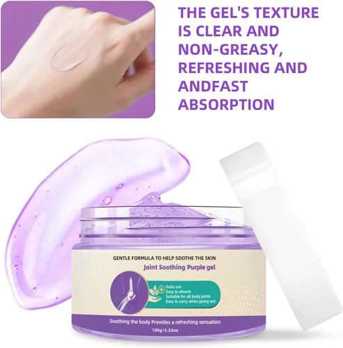 Vista 7 de Nodfens Gel para el dolor de articulaciones, crema de masaje calmante para alivio púrpura para rodillas, cuello, pies, manos y todo el cuerpo