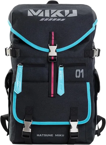 Vista 12 de x Mochila de viaje Hatsune Miku Collaboration para mujer y hombre, Anime