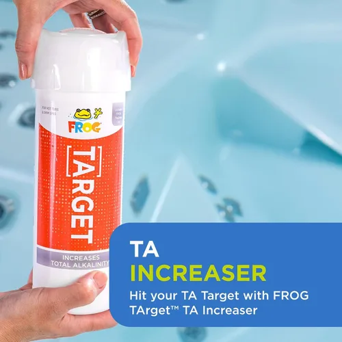 Vista 5 de FROG Target - Aumento de alcalinidad total para jacuzzis y spas de natación, botella de 2 libras con tapa de medición TruDose para un fácil