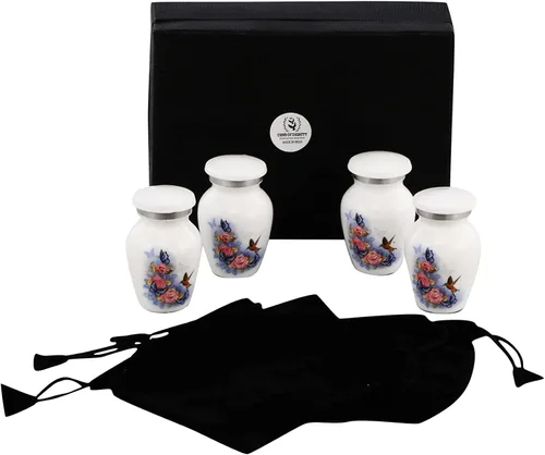 Vista 14 de Urnas de Recuerdo de Mariposa y Colibrí para Cenizas Humanas - Urnas Decorativas, Urnas para Cenizas Humanas Mujer y Hombre, Urnas para Cenizas