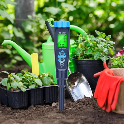 Vista 6 de Medidor de pH digital para suelo, probador de pH del suelo YINMIK para plantas en macetas