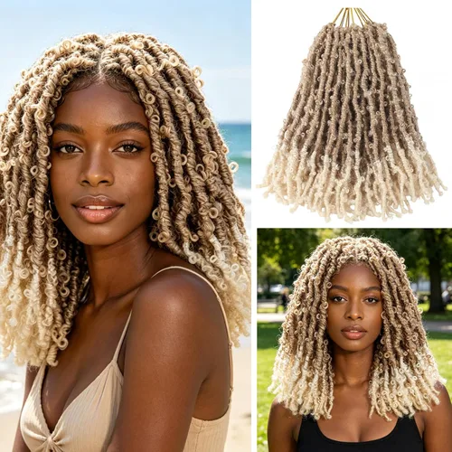 Vista 19 de Superlight Butterfly Locs - Cabello de ganchillo de 12 pulgadas, 6 paquetes