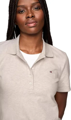 Vista 3 de Tommy Hilfiger Polo clásico de manga corta para mujer (talla estándar y grande)