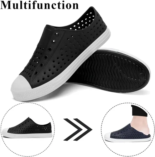 Vista 6 de SAGUARO - Zapatos deportivos deslizantes, para hombre y mujer, ligeras, transpirables, para jardín, zuecos de playa, sandalias, zapatos de agua