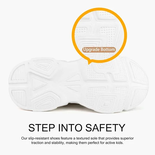 Vista 5 de Kids Boys Sports Shoes Casual Shoes Mesh Breathable Trend Fashion Children's Basketball Shoes Sports Running Shoes