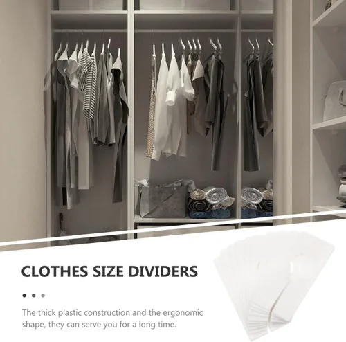 Vista 9 de 10 separadores de ropa separadores de suspensión de armario para una fácil organización para guardarropa y tiendas de ropa