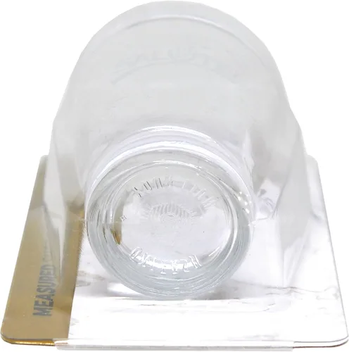 Vista 5 de Salute! Vasos de chupito de fondo pesado medido de 1.5 oz para cocina y bar - Juego (4)