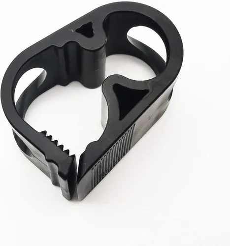 Vista 17 de Abrazadera de tubo de plástico PBT de 284.0 °F resistente al calor, clip de tubo ajustable, abrazadera de manguera de control de flujo industrial