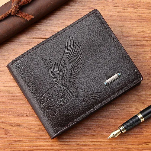 Vista 54 de Cartera delgada para hombre con monedero, cartera minimalista con cremallera, carteras plegables para hombre con tarjetero de crédito, cartera