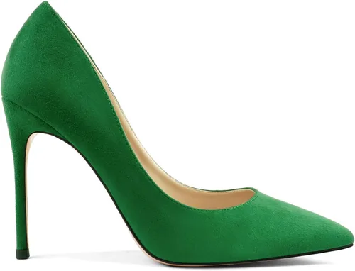 Vista 6 de COLETER Zapatos de tacón de aguja para mujer de 4 pulgadas con punta puntiaguda