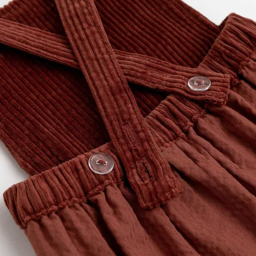Vista 5 de Simplee kids Vestidos florales de algodón para niñas, mangas con volantes, ropa de niña de verano