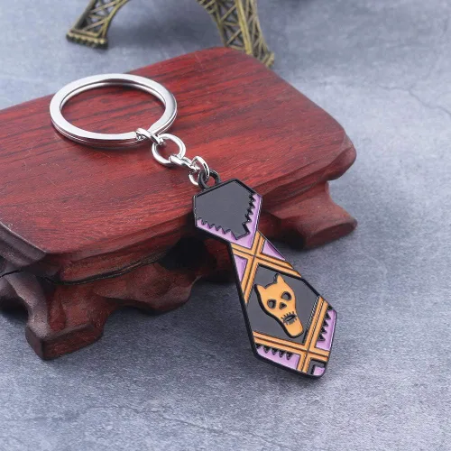 Vista 8 de FunBoat JJBA JoJo - Llavero de flecha con soporte, diseño de diamante loco de Josuke y Kira Killer Queen, regalo para adolescentes, hombres y mujeres
