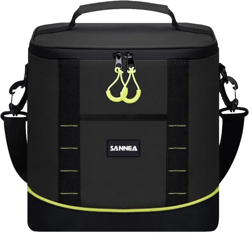 Vista 23 de Backpack Cooler Insulated Leakproof, Soft Cooler Backpack for Beach Beige - Negro - Marrón-01