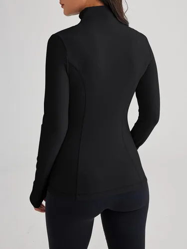 Vista 4 de Trendy Queen Womens Zip Up Jackets Long Sleeve Hoodies Gym Sweaters Workout Clothes 2023