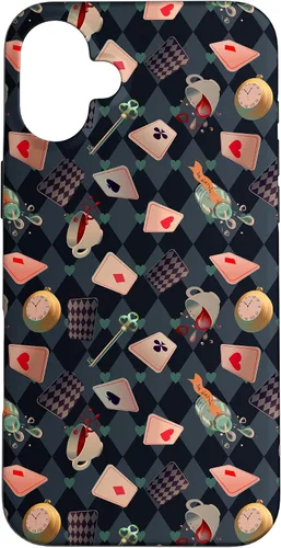 Vista 22 de Funda de regalo para iPhone 16 con diseño de cuento de hadas de Alicia en el país de las maravillas