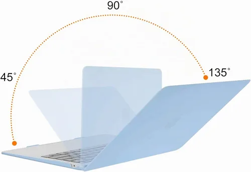Vista 4 de MOSISO - Funda rígida y de plástico compatible con MacBook Air de 13 pulgadas versión 2022, 2021-2018, A2337 M1 A2179 A1932; con cubierta