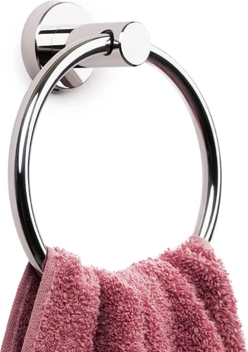 Vista 14 de Marmolux Acc - Toallero con forma de anilla cepillado dorado - Moderno soporte para toallas de mano - Barra de toallas de baño de acero inoxidable