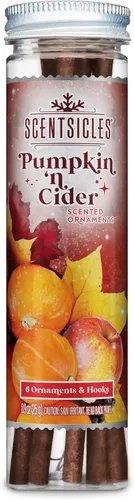 Vista 16 de Scentsicles - Varillas aromáticas de adorno de otoño y manzanas, 1 botella (6 varillas en total)