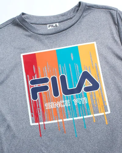 Vista 4 de Fila Conjunto deportivo deportivo para niños, sudadera con capucha de rendimiento de 3 piezas, pantalones deportivos, camiseta - Conjunto de ropa