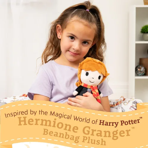 Vista 2 de Kids Preferred Harry Potter - Lindo animal de peluche abrazable de Hermione Granger para niños pequeños y niñas, regalo para niños, 6 pulgadas