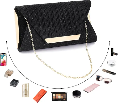 Vista 6 de Bolsos de mano para mujer, bolso de noche, sobre de hombro, para boda