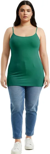 Vista 294 de Emmalise Camisola larga casual básica para mujer, con tirantes ajustables, top en capas
