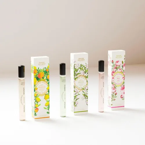 Vista 3 de Panier des Sens Provence Citrus Roll-On Eau de Toilette, 0.3 fl oz Perfume ligero de tamaño de viaje para mujer Fragancia fresca y picante